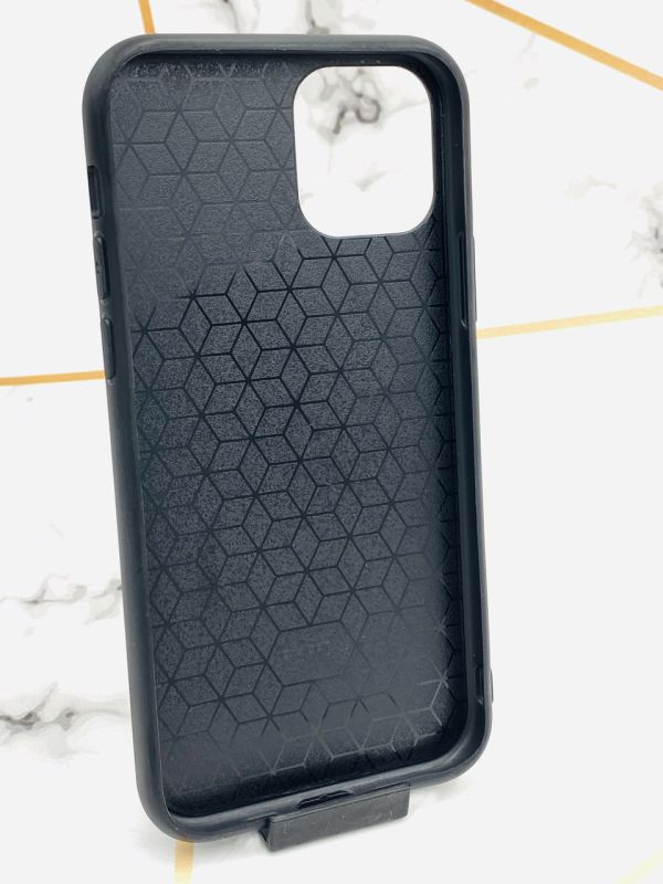 Силіконовий чохол Glass case зі скляною задньою панеллю для Apple iPhone 11 Pro (5,8) Дівчина з котом