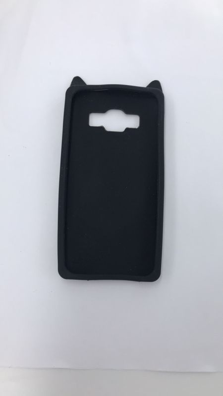 Чохол силіконовий 3D Case з плаваючими блискітками на Samsung Galaxy J5(2016) J510 Кіт чорний