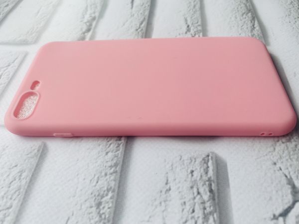 Силіконовий матовий чохол на iPhone 7 Plus/8 PlusРожевий