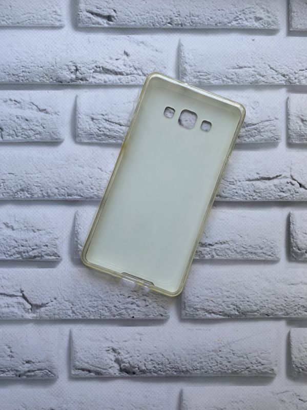Силіконовий чохол, блістер із малюнком для SAMSUNG Galaxy A7 Рожева квітка на синьому