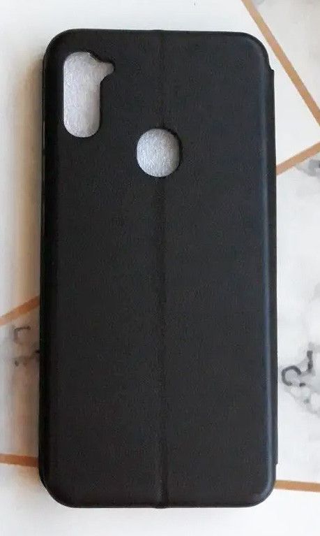 Чохол-книжка з малюнком для Samsung Galaxy А11 Чорний; Дівчина з півоніями (принт 11)