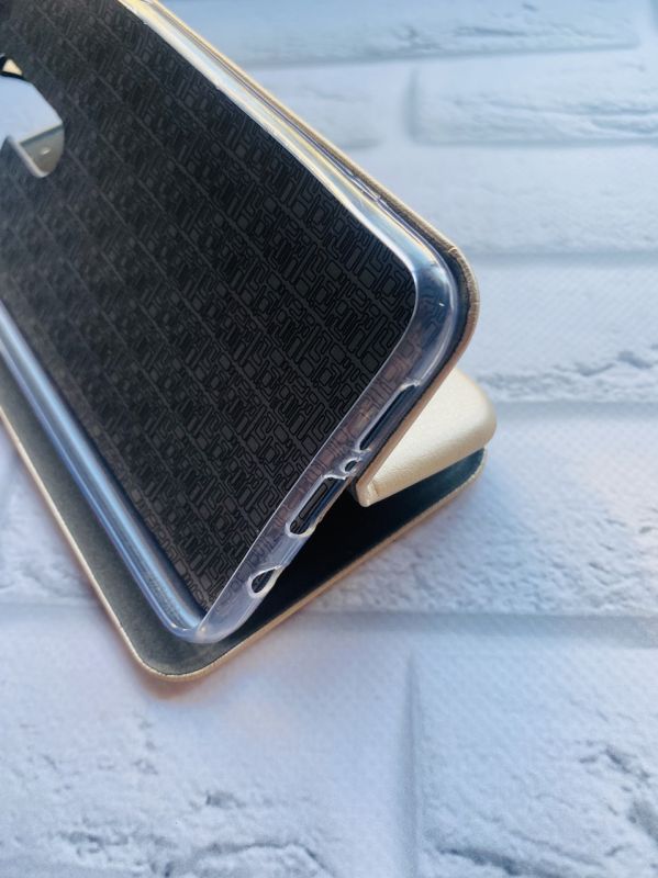 Чохол-книжка з малюнком для Xiaomi Redmi Note 8 Pro Золотий; Зоряна ніч (принт 74)
