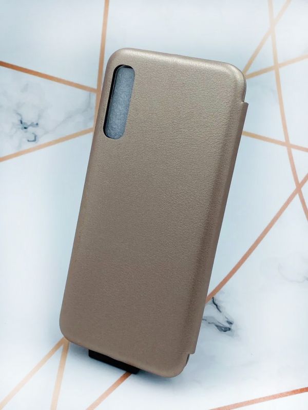 Чохол-книжка з малюнком для Samsung Galaxy A50 (2019) A505/A30s Золотий; Соняхи (принт 81)