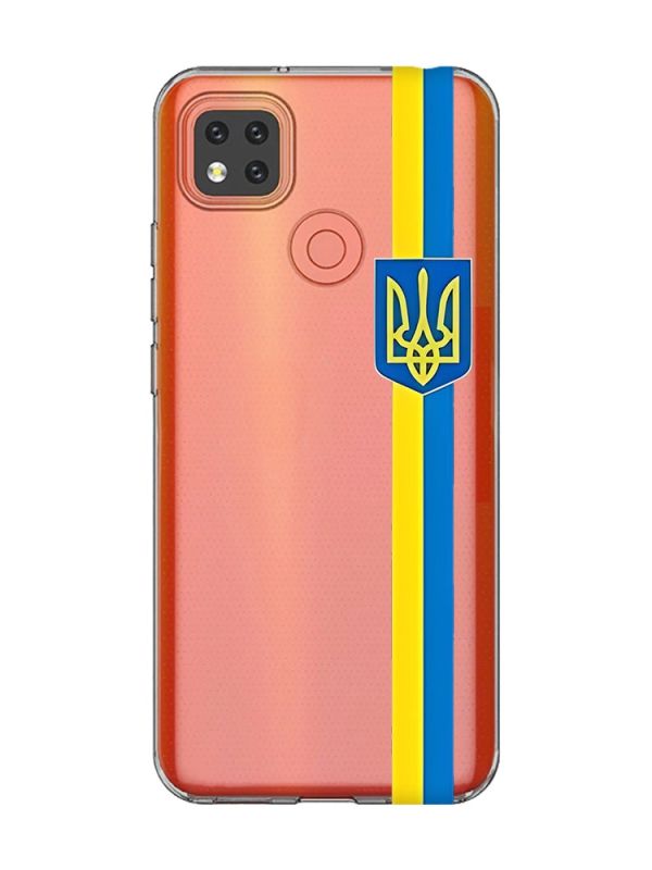 Прозорий чохол для Xiaomi Redmi 9C :: Стрічка Україна (патріотичний принт 253)