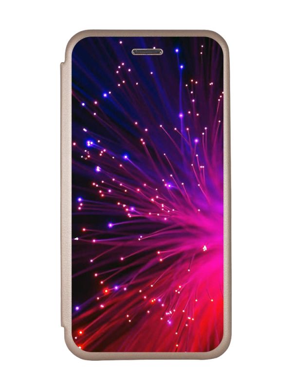 Чохол-книжка з малюнком для Samsung Galaxy A51 (A515) Золотий :: Салют (принт 98)