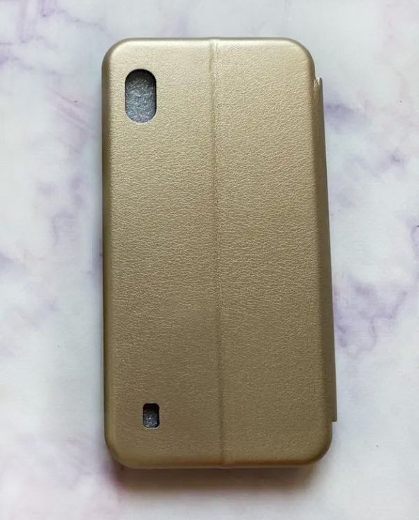 Чохол-книжка з малюнком для Samsung Galaxy А10 (2019)/ А105  Золотой :: Дівчина з бузком (принт 7)