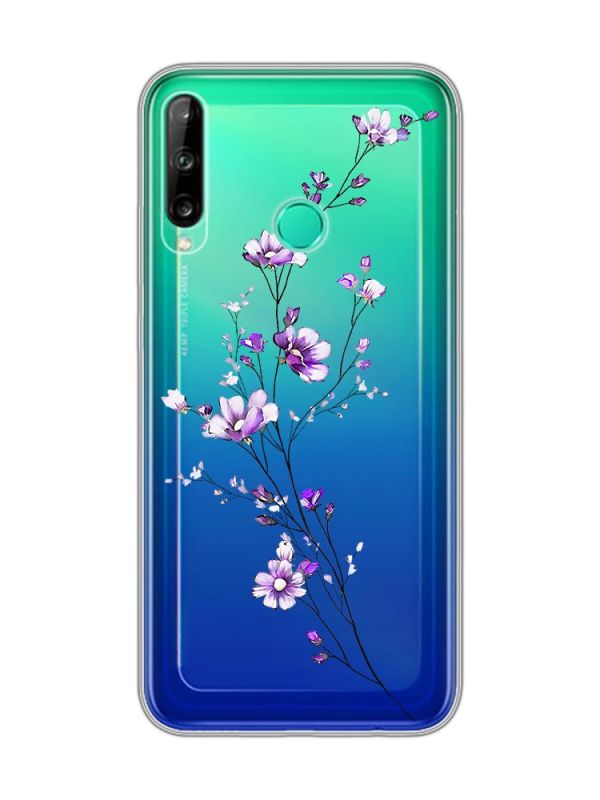 Прозорий чохол для Huawei Р40 lite E / Y7p  :: Гілочка квітів (принт 278)