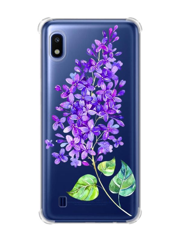 Чохол з потовщеними кутами на Samsung Galaxy A10 (2019)/A105 :: Гілочка бузку (принт 280)
