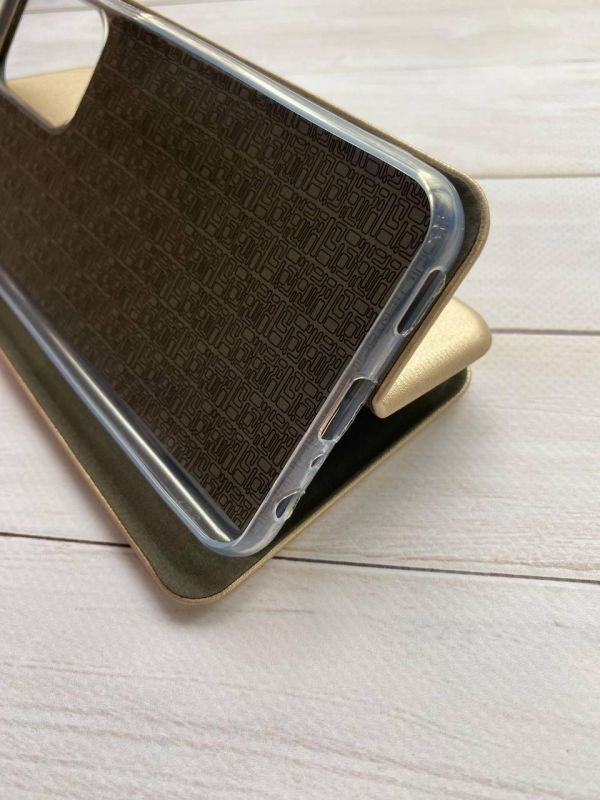 Чохол-книжка з малюнком для Samsung Galaxy A23 Золотий :: Котик і сакура (принт 283)