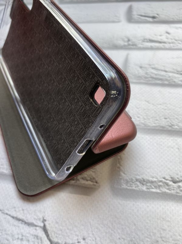 Чохол-книжка з малюнком для Samsung Galaxy А10 (2019) А105 Бордовий :: Карта України (принт 261)