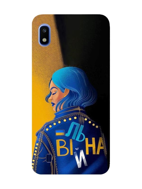 Матовий чохол з рожевими боками на Samsung Galaxy A10 (2019) A105 :: Вільна (принт 252)