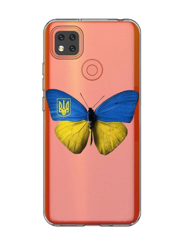 Прозорий чохол для Xiaomi Redmi 9C/10A :: Метелик Україна (принт 255)