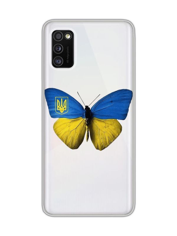 Прозорий чохол на Samsung Galaxy A41 :: Метелик Україна (принт 255)