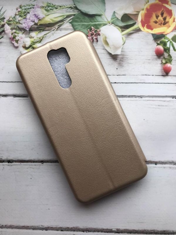 Чохол-книжка з малюнком для Xiaomi Redmi 9 Золотистий :: Малюк Авокадо (принт 309)