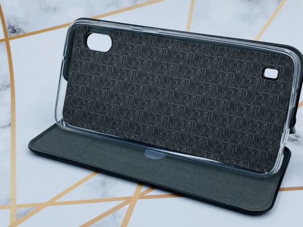 Чохол-книжка з малюнком для Samsung Galaxy A10 (2019) А105 Чорний :: Подорожі (принт 329)