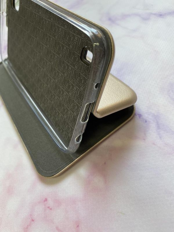 Чохол-книжка з малюнком для Samsung Galaxy A10 (2019)/A105 Золотий :: Українська пара (принт 14)