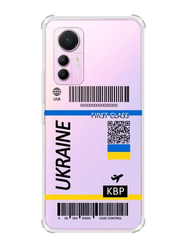 Чохол з потовщеними кутами на Xiaomi 12 Lite :: Авіаквиток Україна (принт 262)