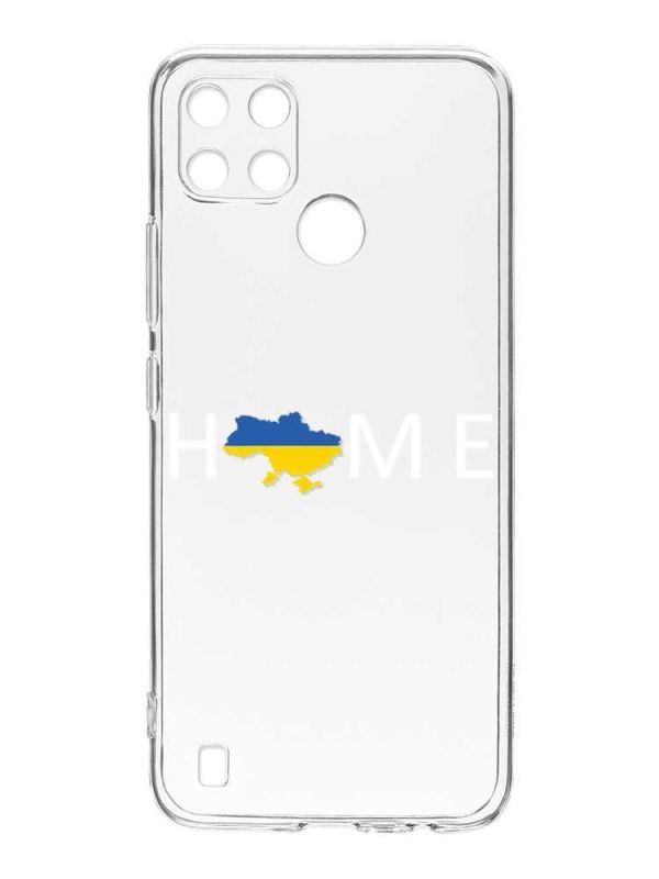 Прозорий чохол на Realme C21Y :: Дім Україна (патріотичний принт 73)