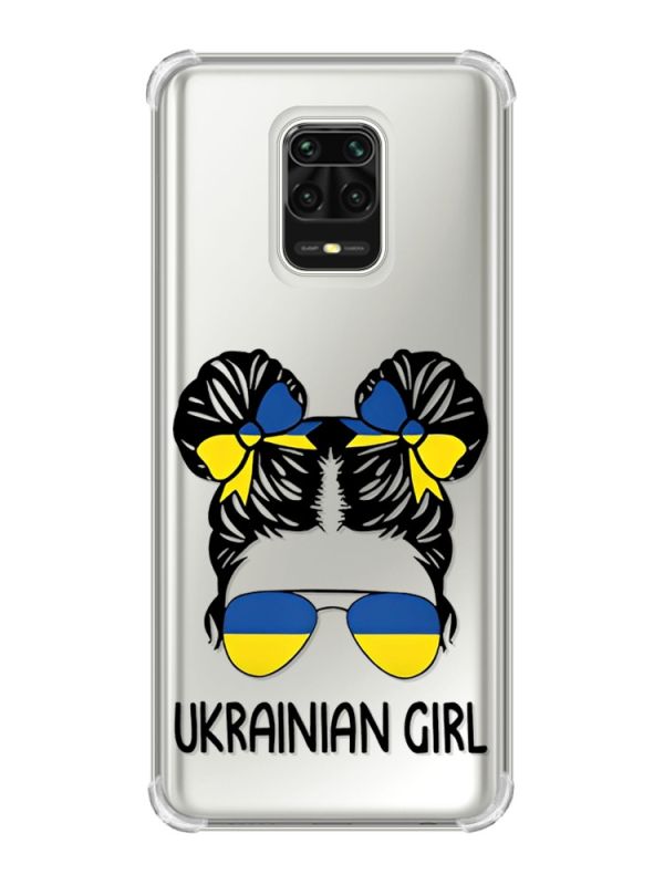 Чохол з потовщеними кутами на Xiaomi Redmi Note 9 Pro/ 9S/ 9 Pro Max :: Українська дівчина (принт 113)