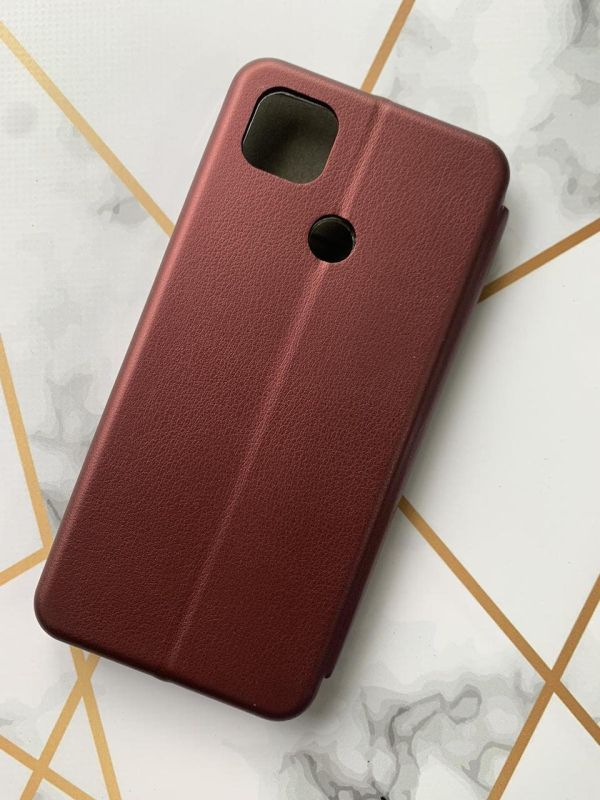 Чохол-книжка з малюнком для Xiaomi Redmi 9C/10A Бордовий :: Подарунок Перемога (патріотичний принт 178)