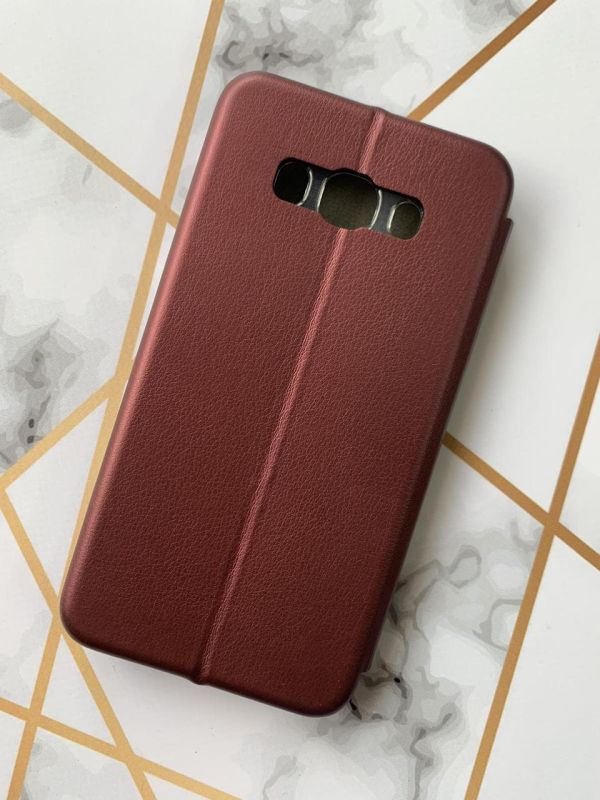 Чохол-книжка з малюнком для Samsung Galaxy J5(2016) J510 Бордовий :: Метелик Україна (принт 255)