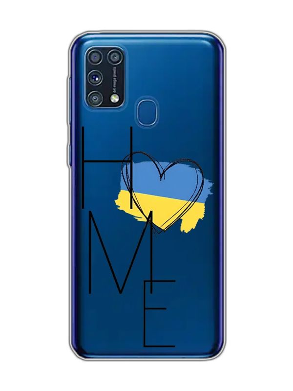 Прозорий чохол на Samsung Galaxy M31  :: Дім Україна (принт 353)