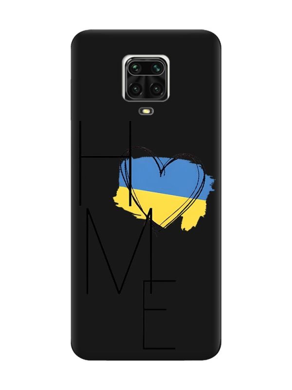 Матовий чорний чохол на Xiaomi Redmi Note 9 Pro / 9S / 9 Pro Max :: Дім Україна (принт 353)