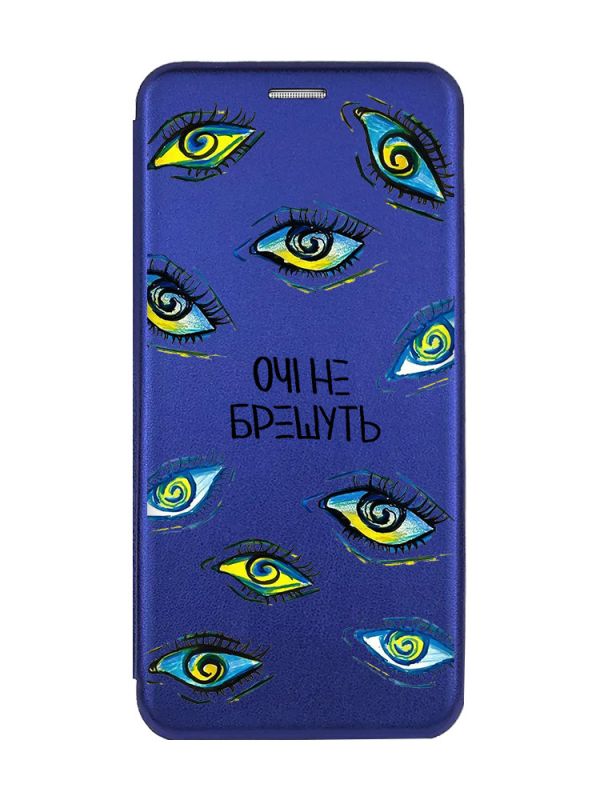 Чохол-книжка з малюнком для Samsung Galaxy A10 (2019) A105 Синій :: Очі (принт 358)
