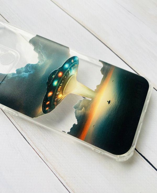 Чохол з потовщеними кутами на Samsung Galaxy A10 (2019)/A105 Тарілка UFO (принт 241)