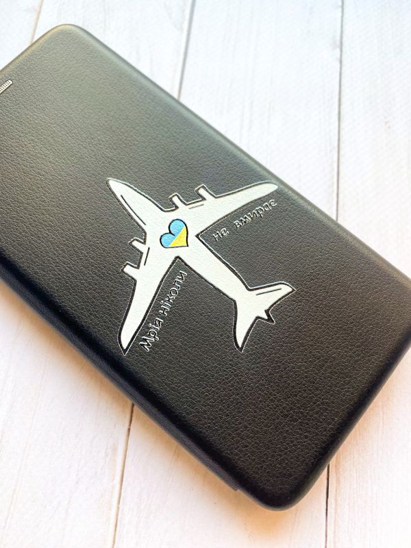 Чохол-книжка з малюнком для Xiaomi Redmi Note 8 Pro Чорний :: Мрія ніколи не помирає (принт 1)