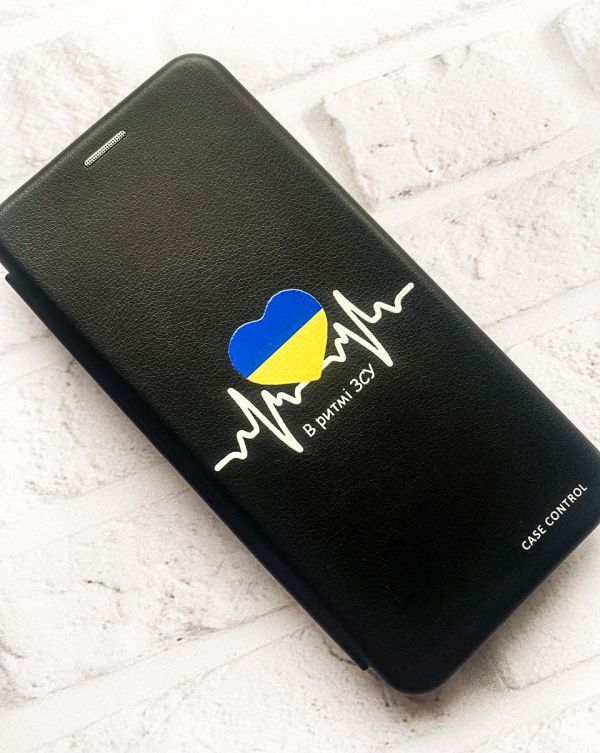 Чохол-книжка з малюнком для Samsung Galaxy A03/A035 Чорний :: В ритмі ЗСУ (патріотичний принт 71)