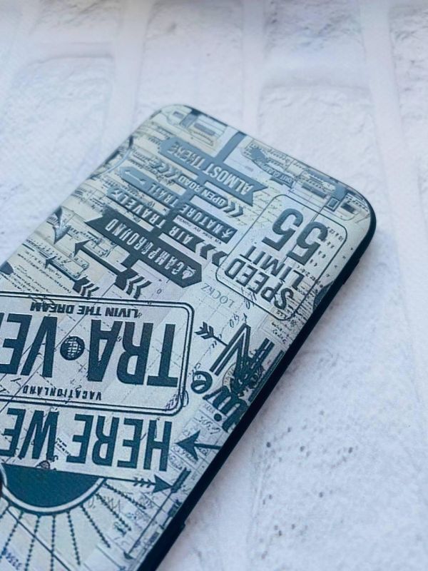 Матовий чохол з чорними боками на Samsung Galaxy A10 (2019) A105 :: Мандри (принт 324)