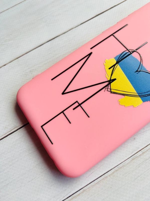 Матовий рожевий чохол на Samsung Galaxy A10 (2019) A105 :: Дім Україна (принт 353)
