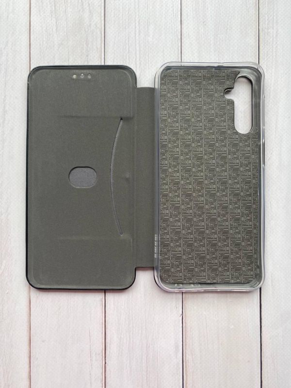 Чохол-книжка з малюнком для Samsung Galaxy A24 Чорний :: Леопардовий дизайн (принт 383)