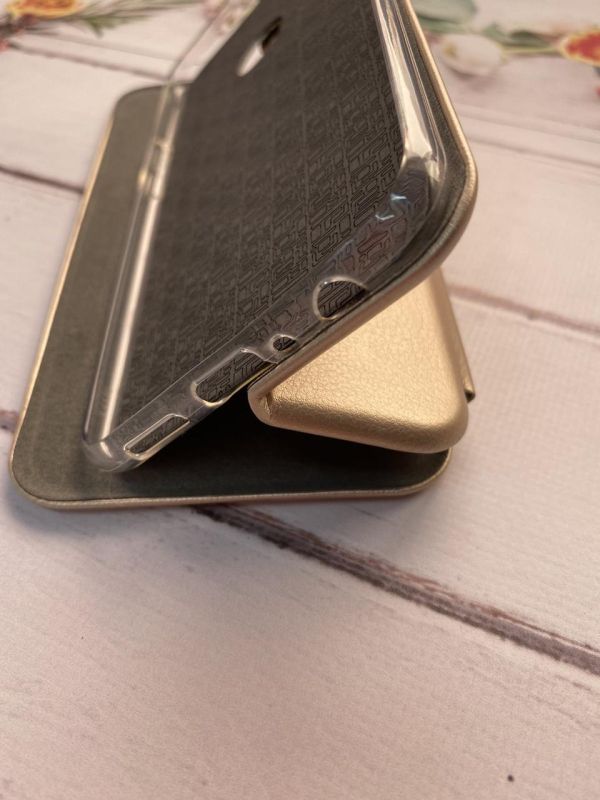 Чохол-книжка з малюнком для Samsung Galaxy A10ѕ (A107) Золотий :: Леопардовий дизайн (принт 383)