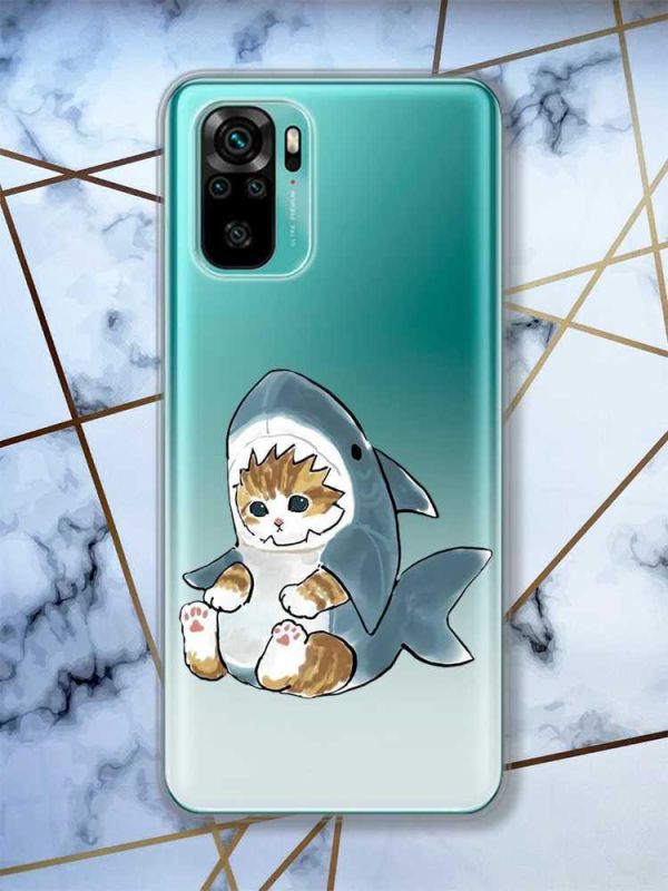 Прозорий чохол на Xiaomi Redmi Note 10 / Note 10s  Кошеня принт 120