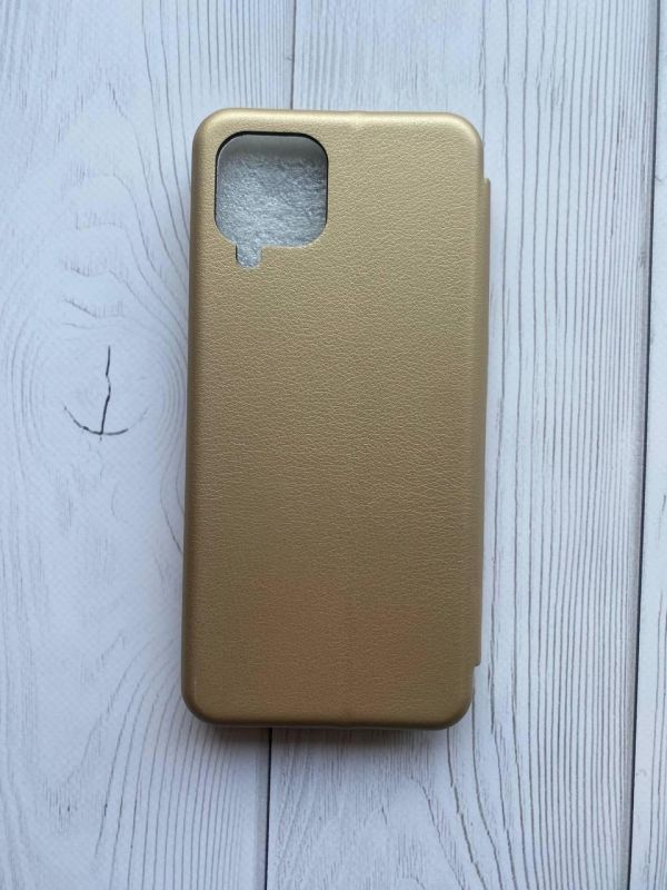 Чохол-книжка з малюнком для Samsung Galaxy A22 4G/ M22/ M32 Золотий :: Сердечка жовті (принт 259)