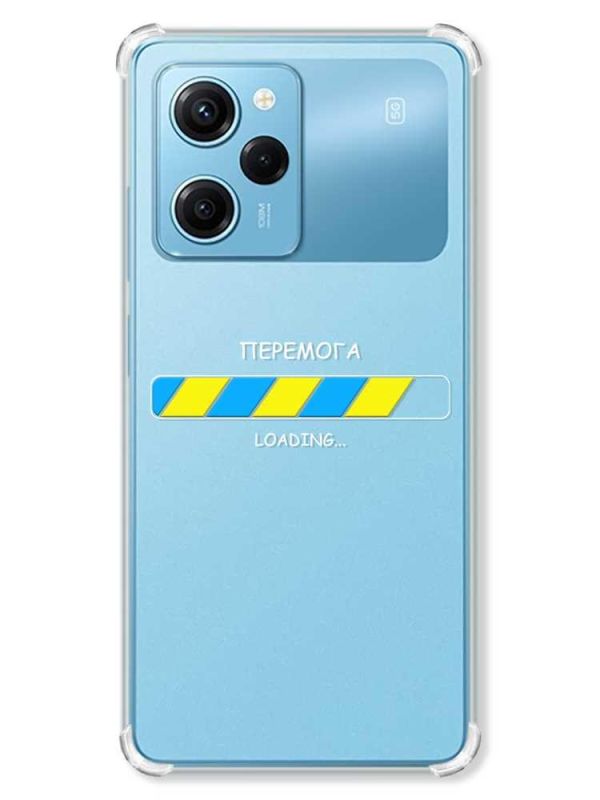 Чохол з потовщеними кутами на Xiaomi Redmi Note 12 Pro Speed 5G :: Перемога Завантаження (патріотичний принт 880)