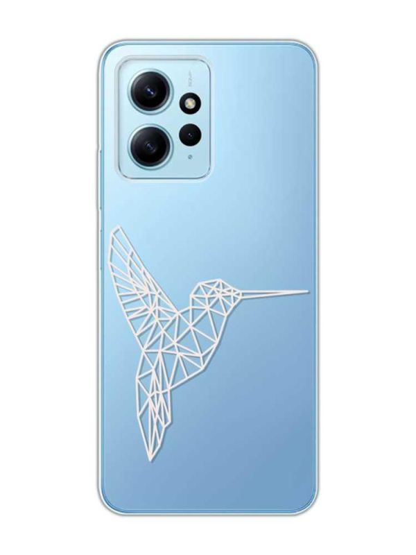 Прозорий чохол на Xiaomi Redmi Note 12 4G :: Колібрі (принт 123)