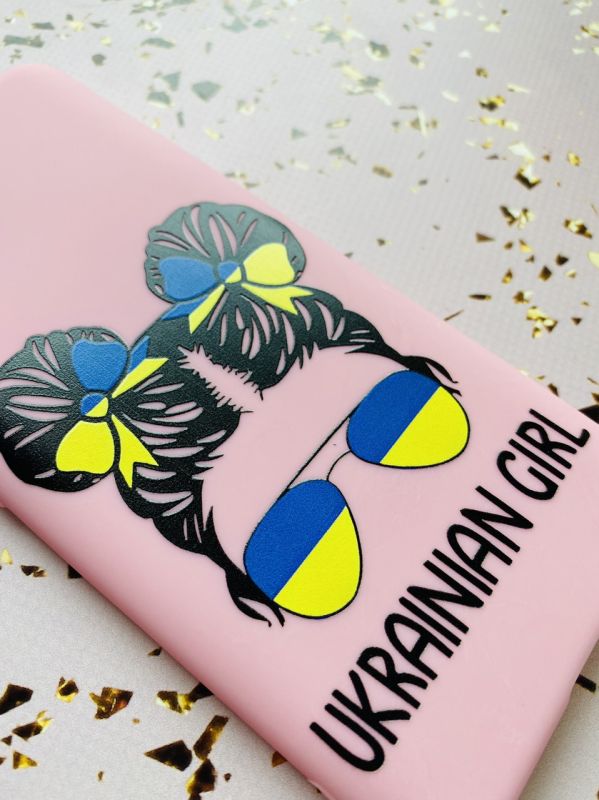 Матовий рожевий чохол на Apple iPhone 12 Pro Max патріотичний дизайн Українська дівчина принт 113