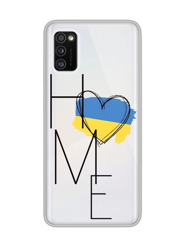 Прозорий чохол на Samsung Galaxy A41 :: Дім Україна (принт 353)