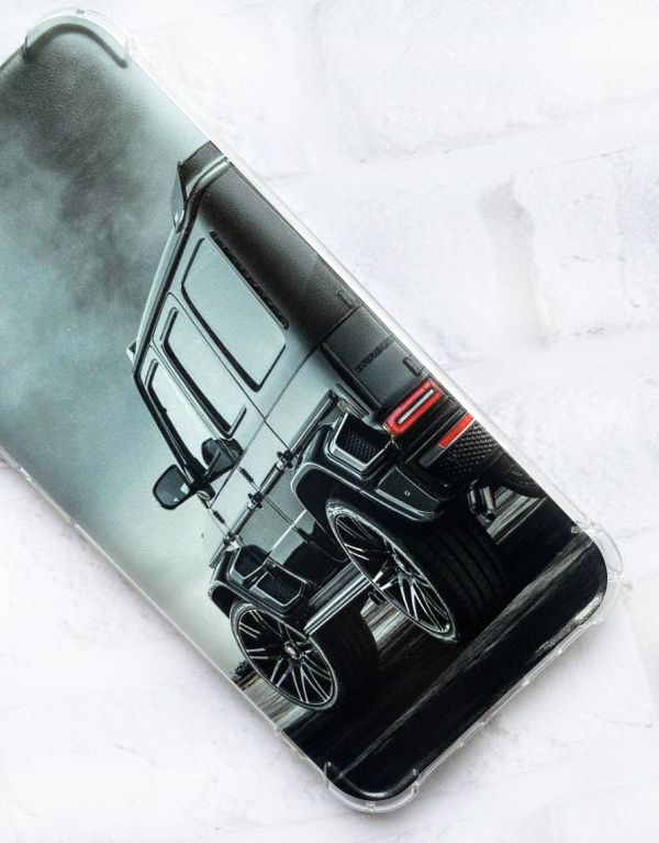 Чохол з потовщеними кутами на Samsung Galaxy S23 :: Авто чорне (принт 235)